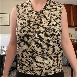 Jones Studio patterned work blouse